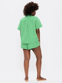 Poplin Pajama Short Set
