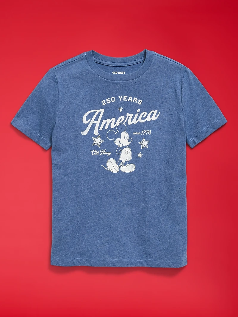 Old Navy x Disney Mickey Mouse Gender-Neutral Logo-Graphic T-Shirt for Kids