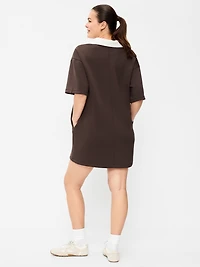 Bounce Fleece Short-Sleeve Polo Dress
