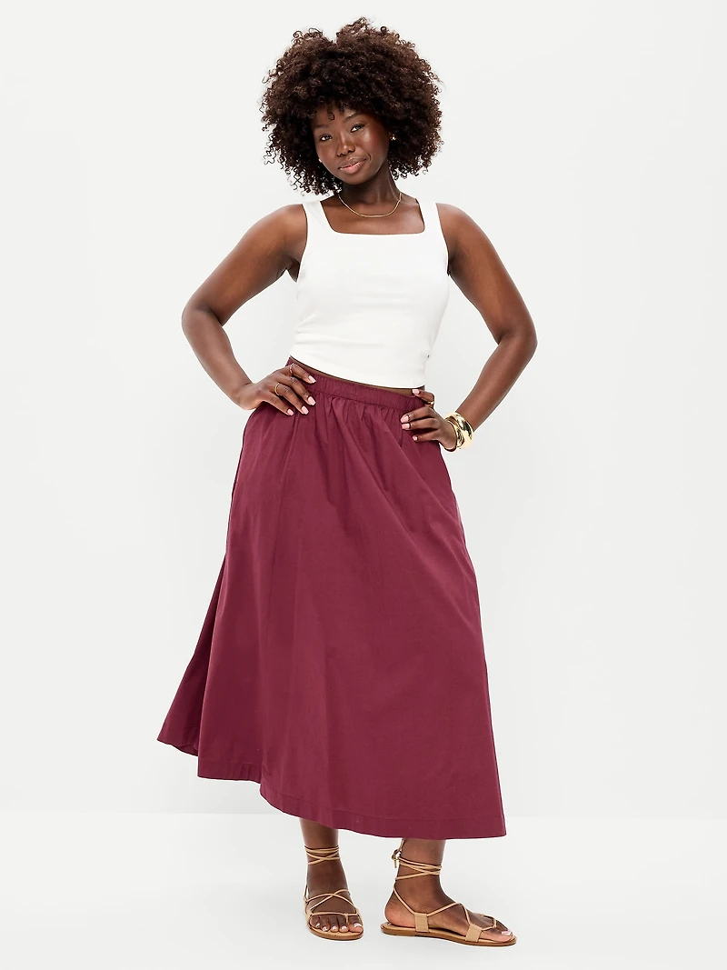 Poplin Mini Skirt