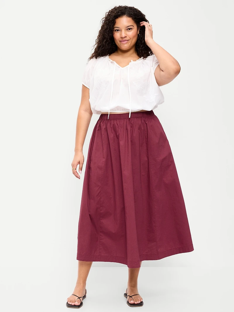 Poplin Mini Skirt