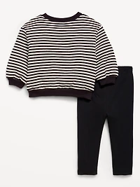 Graphic Sweatshirt and Leggings Set for Baby