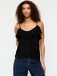 Ruffle-Front Tank Top