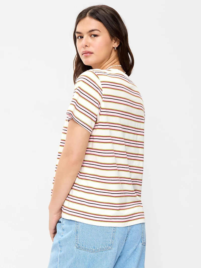 EveryWear Crew-Neck Striped T-Shirt