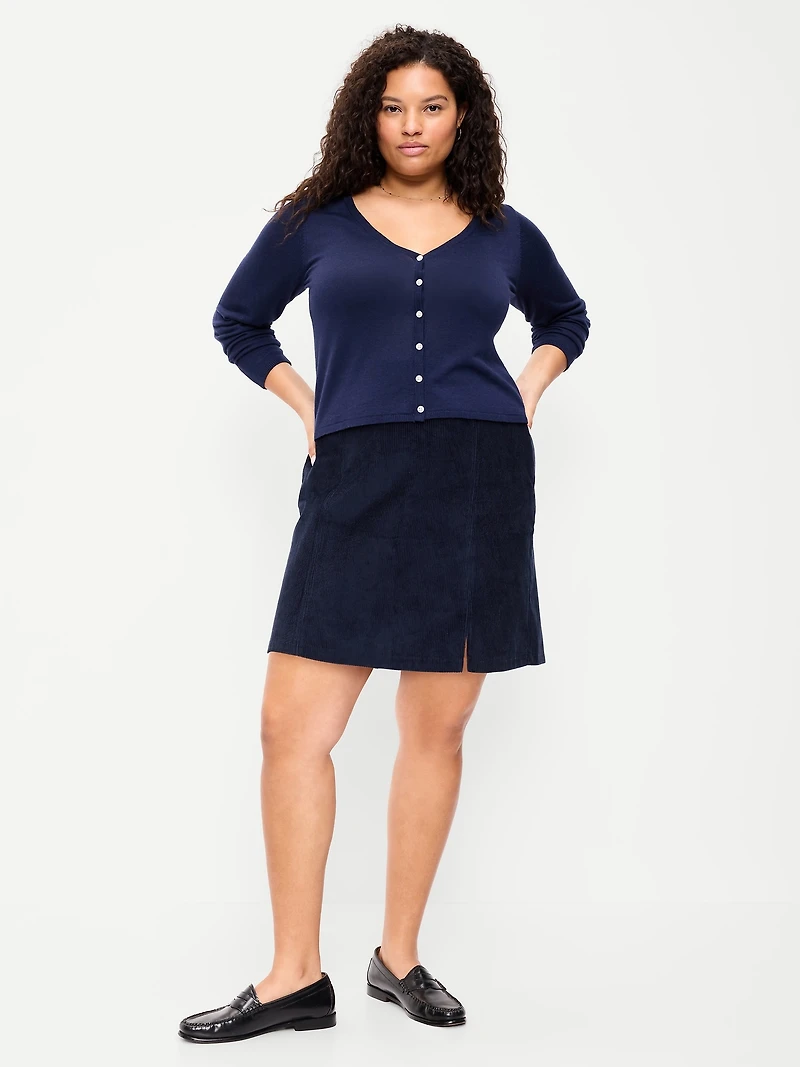 Corduroy Mini Skirt