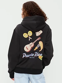 Logo-Graphic Popover Hoodie