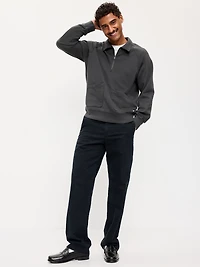 Collared Fleece Chore Pullover