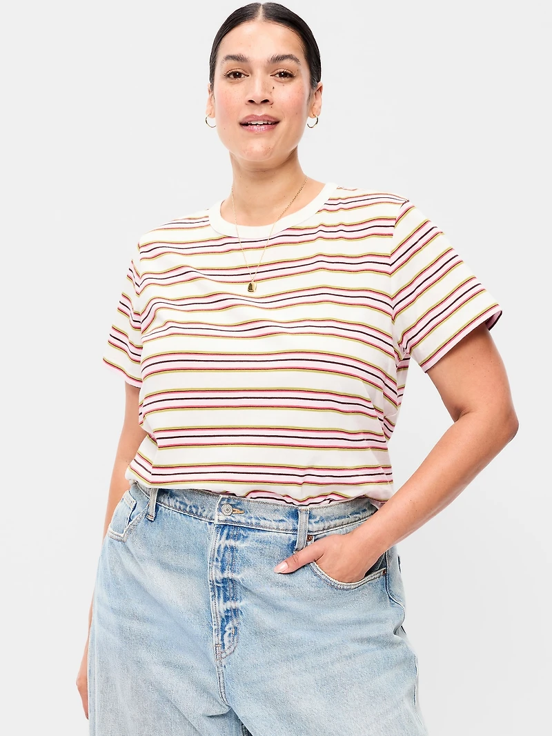 EveryWear Crew-Neck Striped T-Shirt