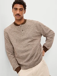 Fleece Henley T-Shirt