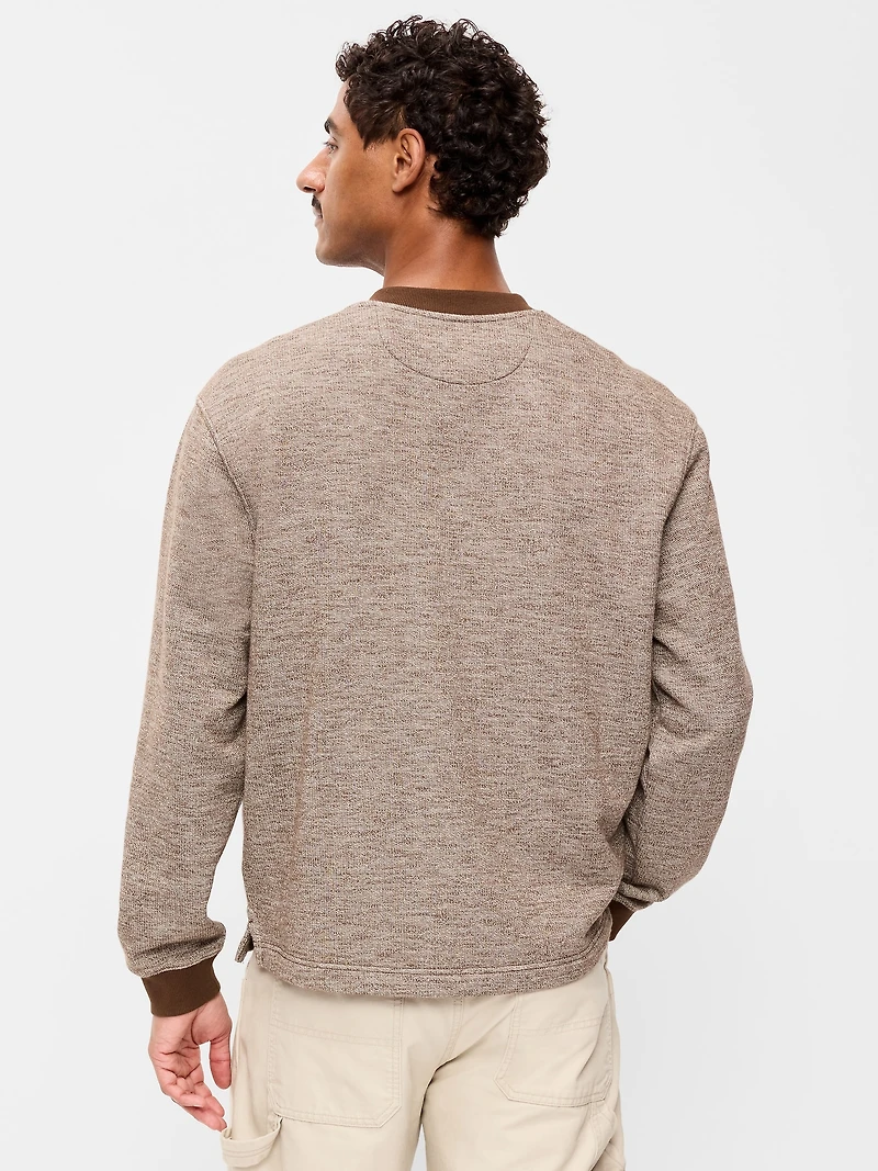 Fleece Henley T-Shirt