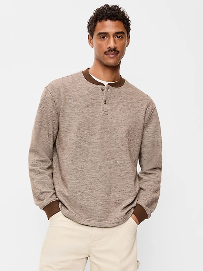 Fleece Henley T-Shirt