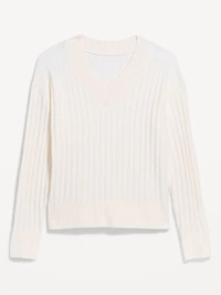 SoSoft Ribbed V-Neck Sweater