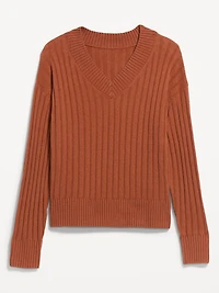 SoSoft Ribbed V-Neck Sweater