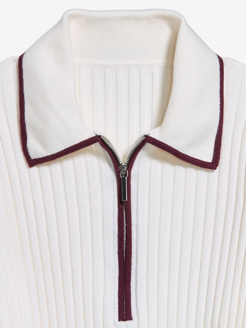 Long-Sleeve Half-Zip Top