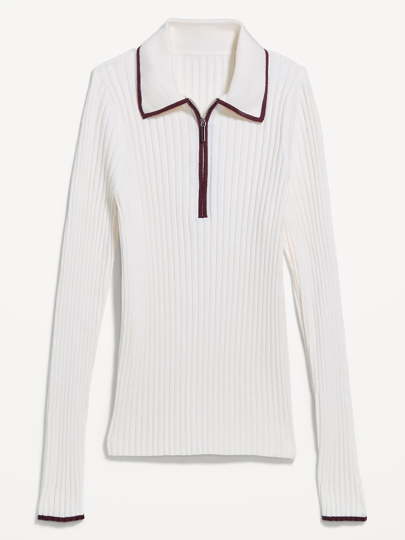 Long-Sleeve Half-Zip Top