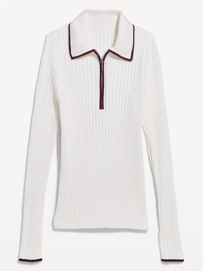Long-Sleeve Half-Zip Top