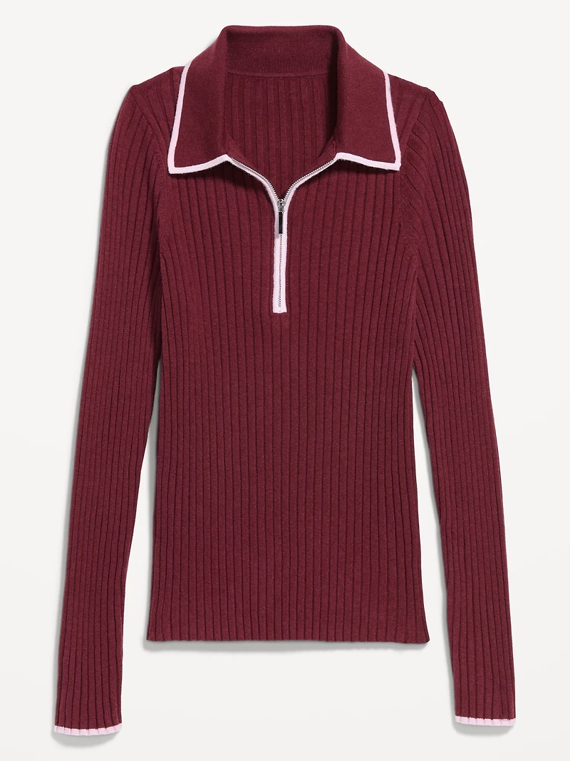 Long-Sleeve Half-Zip Top
