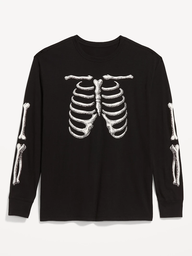 Loose Rotation Long-Sleeve Graphic T-Shirt