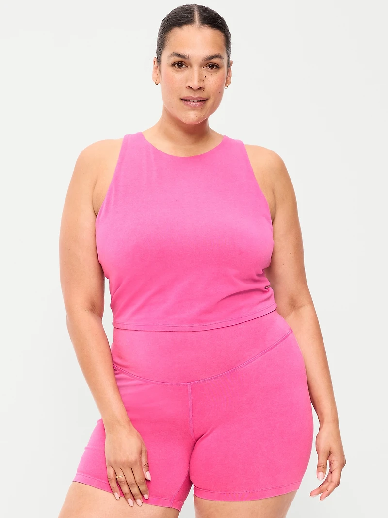 Light Support PowerChill High-Neck Racerback Sports Bra