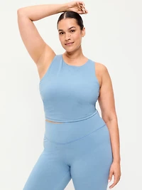 Light Support PowerChill High-Neck Racerback Sports Bra