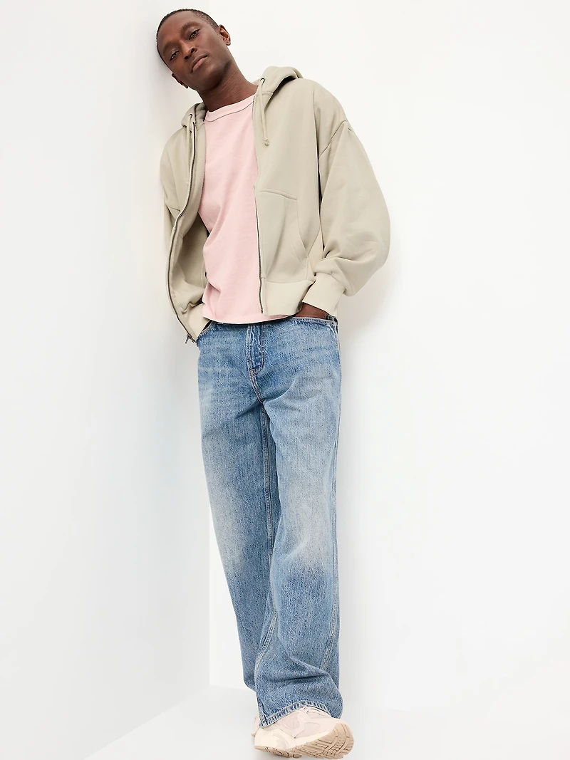 Oversized Heavyweight Full-Zip Rotation Hoodie