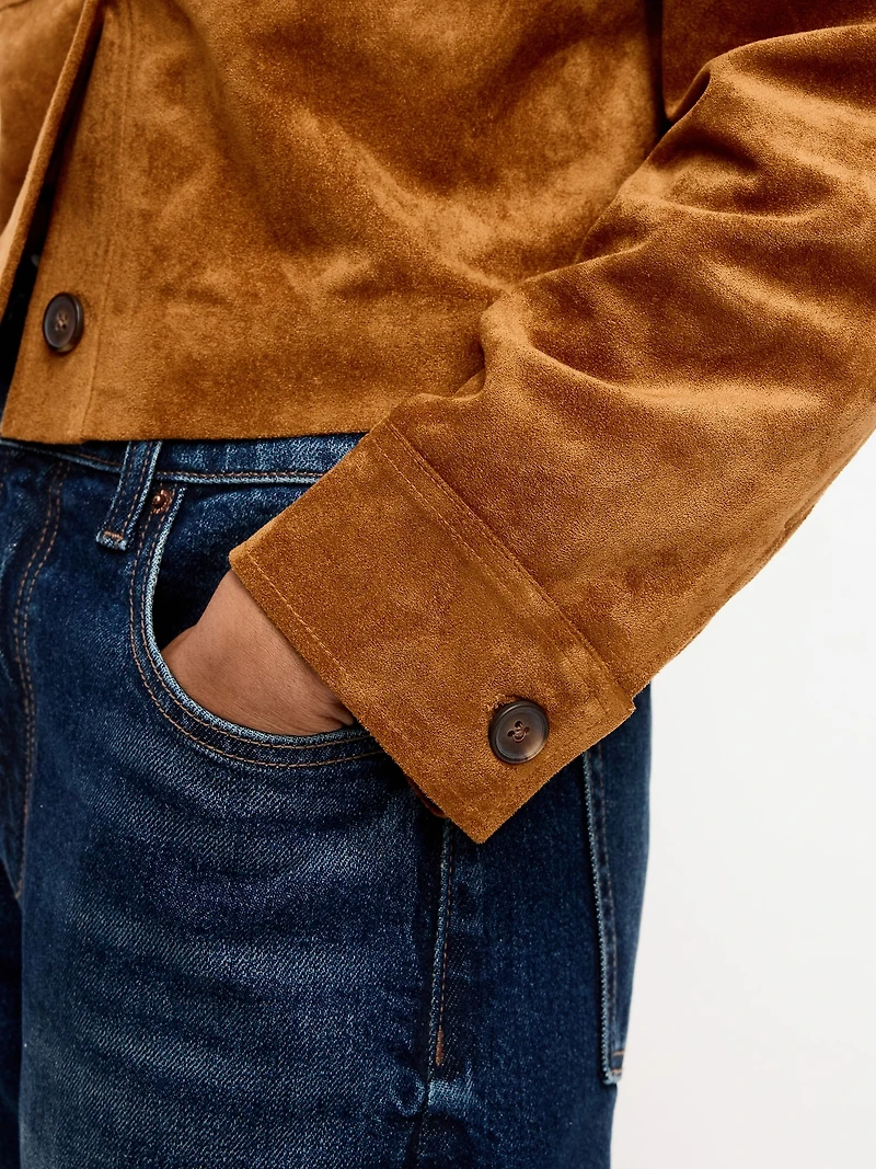 Classic Faux-Suede Jacket