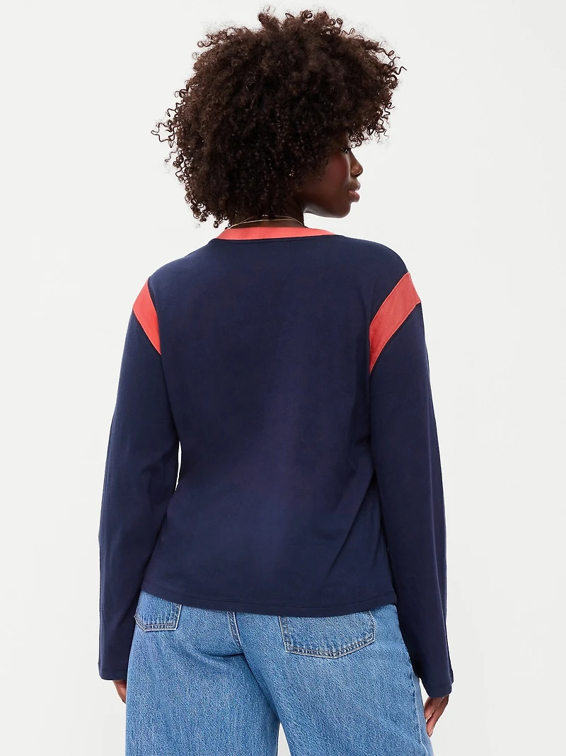 EveryWear Long-Sleeve Graphic T-Shirt