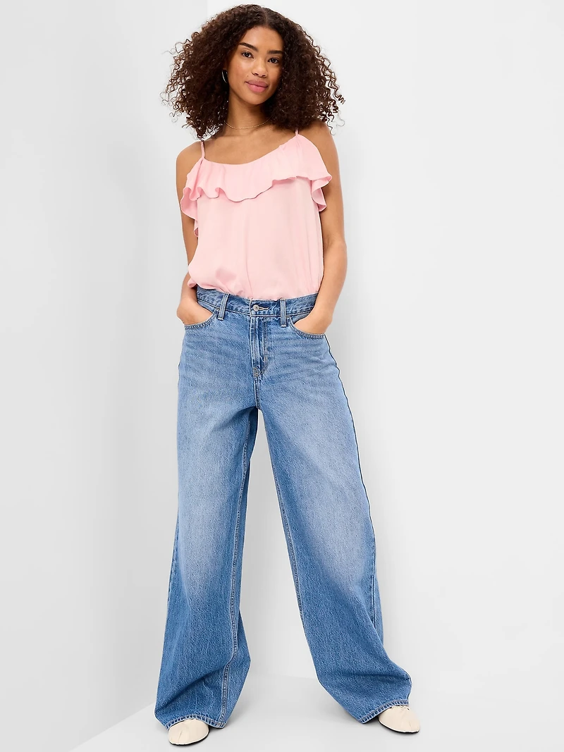 Sleeveless Ruffle Tank Top