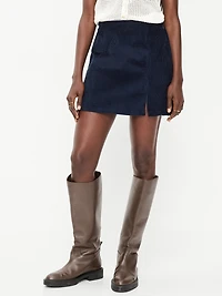 Corduroy Mini Skirt
