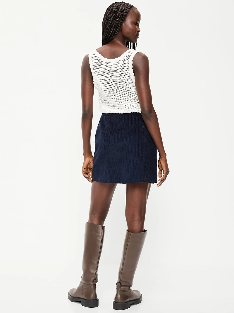 Corduroy Mini Skirt