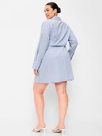Wrap Mini Shirt Dress