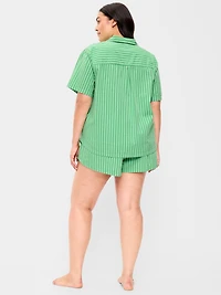 Poplin Pajama Short Set