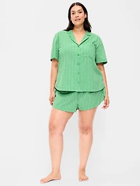 Poplin Pajama Short Set