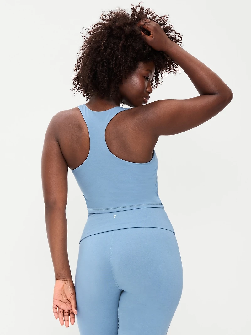 Light Support PowerChill High-Neck Racerback Sports Bra