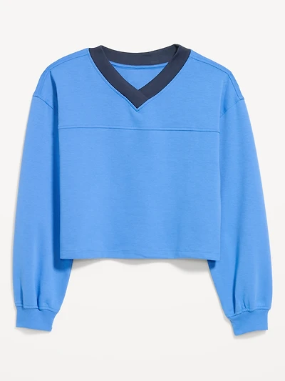Dynamic Fleece Oversized Cropped Sweatshirt
