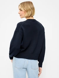 Seaside Cotton V-Neck Cardigan Sweater