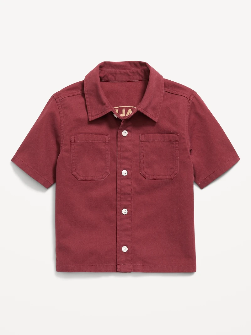 Short-Sleeve Boxy Shirt for Toddler Boys