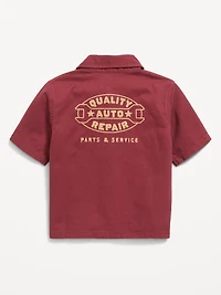 Short-Sleeve Boxy Shirt for Toddler Boys