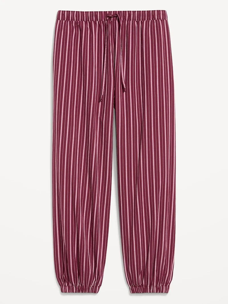 Cinched Poplin Balloon Pants