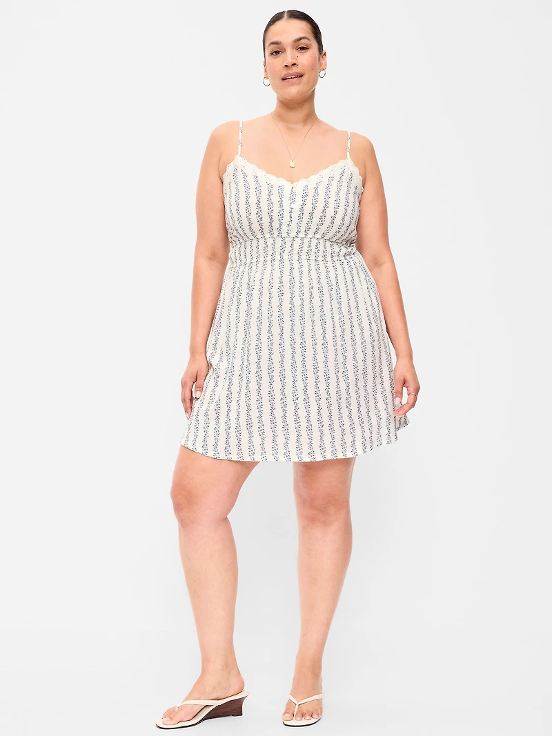 Sleeveless Trousseau Mini Dress
