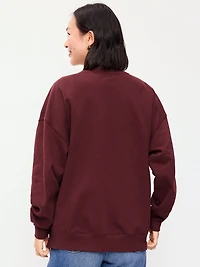 SoComfy Oversized Crew-Neck Sweatshirt