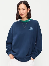 SoComfy Oversized Crew-Neck Sweatshirt