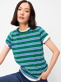 EveryWear Crew-Neck Striped T-Shirt