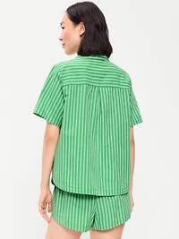 Poplin Pajama Short Set