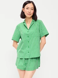 Poplin Pajama Short Set