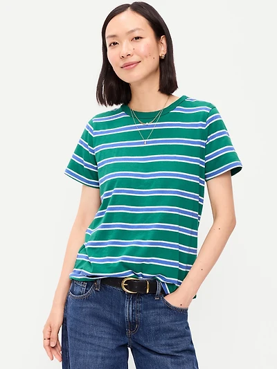 EveryWear Crew-Neck Striped T-Shirt