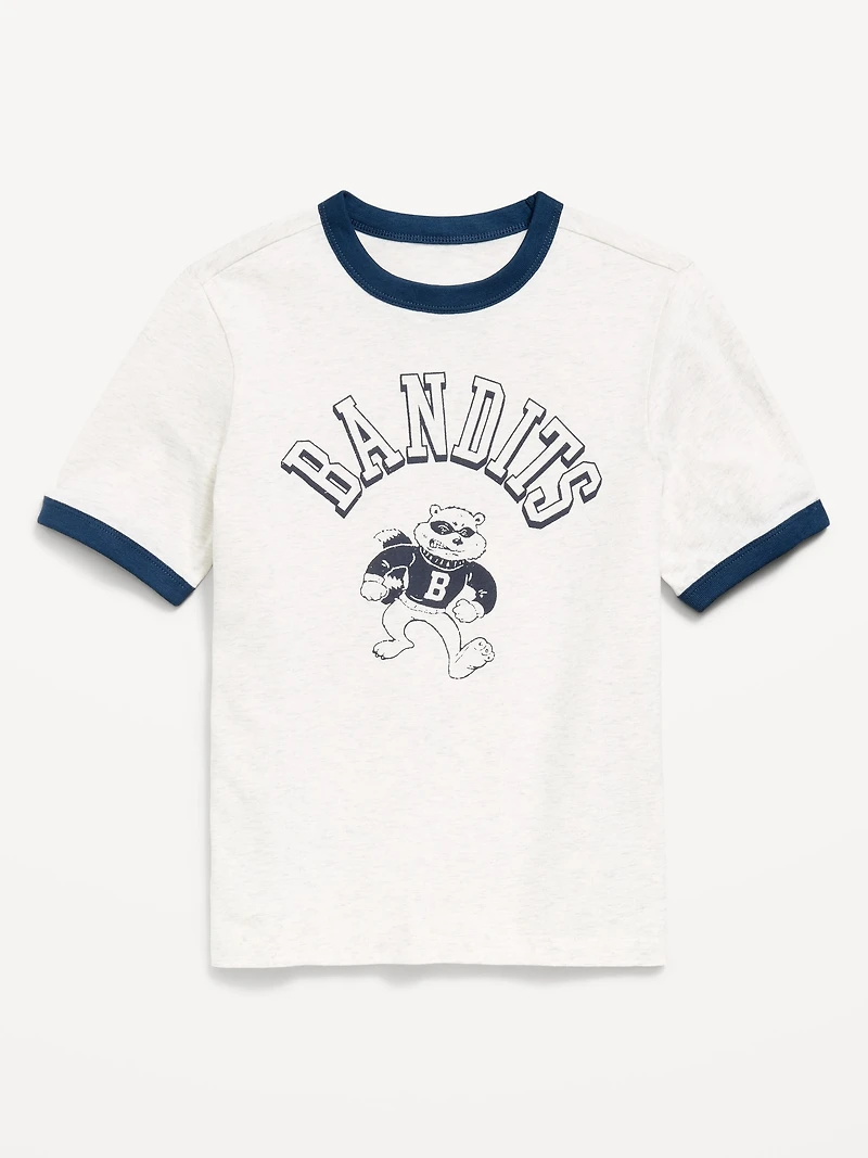 Softest Short-Sleeve Graphic Ringer T-Shirt for Boys
