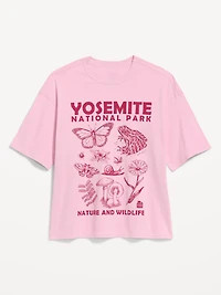 Yosemite National Park™ Crew-Neck Oversized Crop T-Shirt