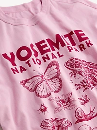 Yosemite National Park™ Crew-Neck Oversized Crop T-Shirt