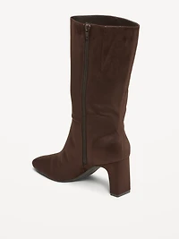 Mid-Calf Square-Toe Boot for Women